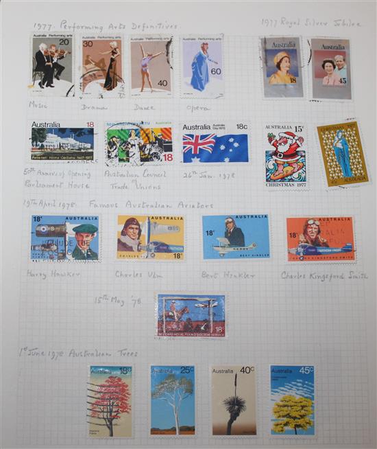 STAMPS - Australia to 2010 & Australian States, inc Tasmania 1853 4d (L/L album)